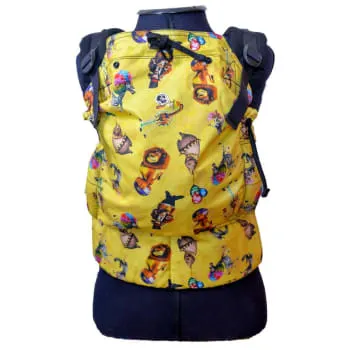 GBag Evolutiva Baby Brim Preta Estampada Madagascar (0)