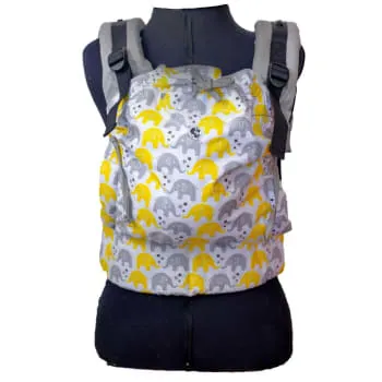 GBag Evolutiva Baby Brim Cinza Estampada Elefantinhos (0)